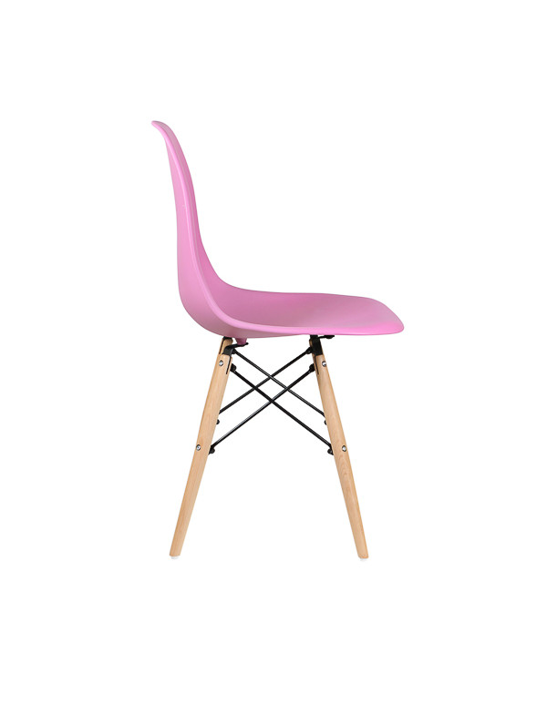Стул обеденный EAMES DSW WX-503, пластик розовый
